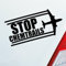 Hellweg Druckerei Stop Chemtrails Flugzeug Flieger Fun Protest Auto Aufkleber Sticker Heckscheibenaufkleber