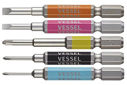 VESSEL Single End GO-SAI Bit [Nr. GS5P-03] (sortiertes 5-teiliges Set) (Japan Import)