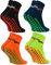 Rainbow Socks - Neo ABS Sport Socks - Damen Herren Neon Sneaker Sport Stopper Socken - 4 Paar - Schwarz Blau Orange Grün - Größen 42-43