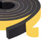 Yotache Foam Strips with Adhesive 2 Rolls 25mm Wide X 10mm Thick, Black Foam Insulation Stripping Tape, 4m Length (2 X 2m Each)