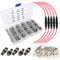 Gebildet 126Stück 6×30mm Glassicherung 5pcs Inline-Schraub-Typ AGC-Sicherungshalter + 5pcs Plattenmontage Sicherungshalter +30pcs Sicherungssitz, Fast-Schlag Glassicherung Glasrohr Assortierte Kit