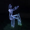 Garden Mile® Large 100cm Standing Reindeer Static Rope Light Silhouette Pre-Lit With Cool White LED Lights Waterproof Indoor Or Outdoor Christmas Decoration Fairy Lights 100cm
