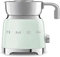 Smeg, Multifunktions MFF01PGEU, Milchaufschäumer, mit Induktionssystem, 6 voreingestellte Programme, eine manuelle Funktion, 600 ml abnehmbare Karaffe, Messkappe, integrierte Kabeltrommel, 500W, Grün