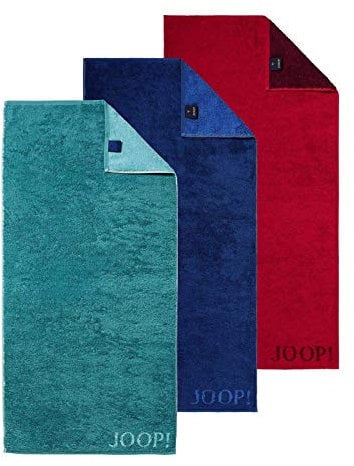 Joop! Gästetuch Classic Doubleface im 2er-Pack Walk-Frottier schwarz Größe 30x50 cm