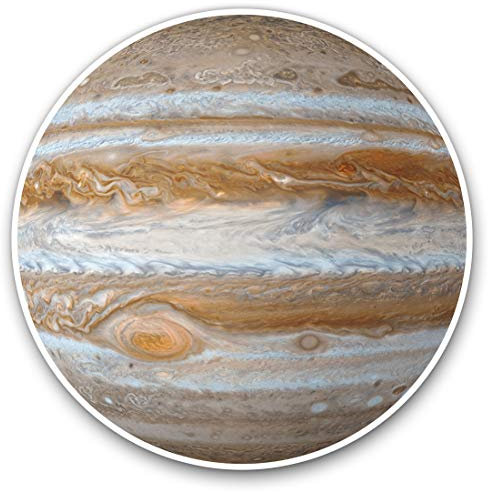 Vinyl-Aufkleber (Set von 2) 10 cm – Amazing Jupiter Planet Space NASA Aufkleber für Laptops, Tablets, Gepäck, Scrapbooking, Kühlschränke, 8863