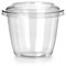 Signature Packaging - 100 Pack Small Plastic Takeaway Container with Lid - Perfect Sauce Pot - 8oz (15 Tablespoons)