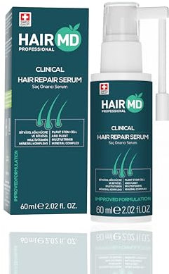 HairMD Clinical Hair Growth Complex Meso Serum - Hyaluronic Acid Serum - Biotin - Saw Palmetto - Provitamin B5 - Expertly Designed by Hair Transplant Experts To Stimulate Hair Growth