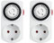 G-Homa Temporizador Analogico, Programa de 24 Horas, Temporizador Enchufe para Uso Interior, Ciclo Encendido/Apagado Diario, para Luces, Lamparas, 2 Pack
