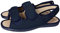 VULCA-BICHA 476 Chinelas para Hombres con Velcro, Zapatillas Anchas Ajustables con Cinta de Velcro, en Color Azul Marino, Hechas en España Hombre Zapatillas CASA Marino 44