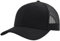 YEANIY M, L, XL, 2XL Curved Trucker Hat,Blank Adjustable Solid Color Snapback Mesh Caps, Gebogenes Schwarz, M-L