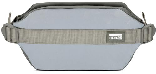 OAK25 Bauchtasche Damen & Herren Grün - Carry All Sling - Hüfttasche für Sport Outdoor Stadt - Reflektierende Fahrrad Gürteltasche - Crossbody Bag mit Gurt - Wasserabweisend