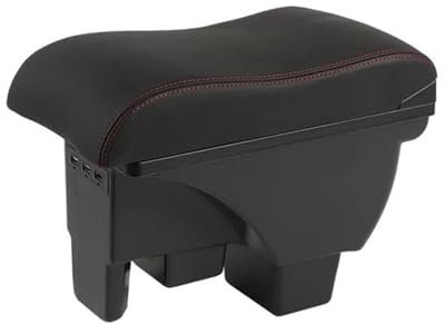 INPETS Car Center Console Armrest Strorage Box With Usb 1 Piece Car Styling Accessories For VW For Polo 2019-2022 (Color : B2 3USB)