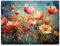 MuchoWow© Gartenposter Groß 160x120 cm XXL Outdoor Bilder Gartendeko für draußen Wetterfest Garten Sichtschutz Zaun Deko Banner Draußen Bild Blumen - Aquarell - Kunst - Botanisch - Natur