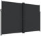vidaXL Auvent Latéral Rétractable, Brise-Vue de Jardin, Écran de Protection, Écran de Balcon Terrasse Arrière-Cour Extérieur, Noir 220x1000 cm
