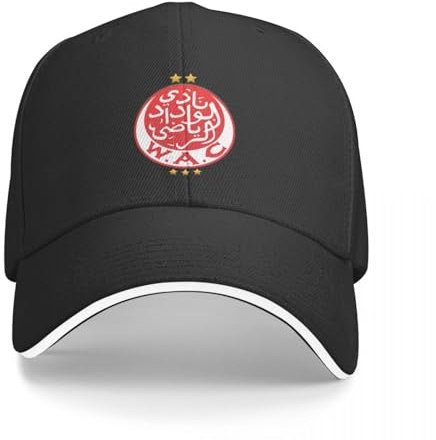 CWCMZDH Baseballmütze Baseballkappe Wydad AC – WAC – Wydad Casablanca Baseballkappe Visier Thermovisier Sonnenhut für Männer Frauen