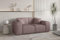 Fun Möbel Sofa Designersofa CELES Premium 2-Sitzer in Stoff Scala (Lavendel)