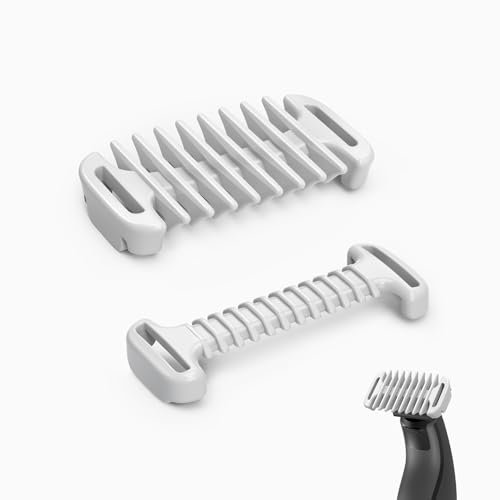 Aufsätze Intimhautschutz und 3-mm-Körperkamm für O Blade QP2734 QP2824 QP2520 QP2530 QP6551 QP6530 Zubehör für Hybrid-elektrische Trimmeraufsätze, 2 Stück