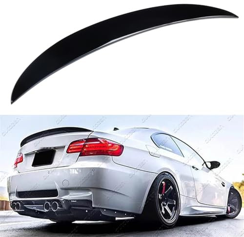 Sport Heckspoiler Lippe für BMW 3er E92 Coupe 2006-2013, Schwarz Glanz