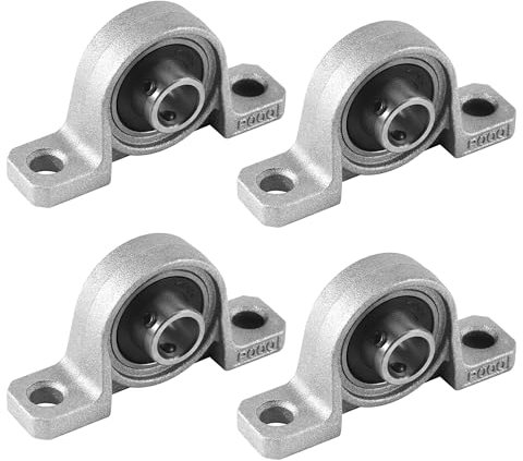 4 Pezzi Cuscinetti a Sfera con Supporto, 10 mm Zinco Blocco Cuscinetto In Lega, Alloggiamento per Cuscinetti per Macchine da Stampa, Macchina Ad Asse