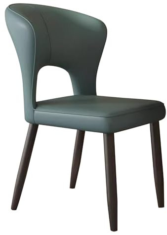 MARIYCH Esszimmerstühle, Küchenstühle aus Kunstleder, Moderne armlose Esszimmerstühle, gepolsterte Beistellstühle mit schwarzen Metallbeinen