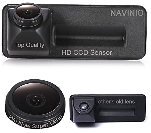 HD CCD Kofferraum Griff Rückfahrkamera Wasserdicht Nachtsicht Rückfahrkamera für Skoda Fabia Y6 Audi A1 VW Golf 5 V Variant Skoda Superb Kombi(Model LS8012=Rechteckige Schnittstelle)