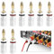 8 Stück 24K Vergoldet Bananenstecker, Lautsprecher Banana Steckverbinder, Schraubbare Lautsprecherkabel Anschlüsse für HiFi Audio Heimkino Systeme, 4 Rot 4 Schwarz, Kompatibel Kabeln 0.75 mm bis 4 mm