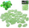 Cepewa Dekosteine 'Glow in The Dark' | 2,5-2cm grün Kunststoff 125g | Leuchtsteine fluoreszierend zur Dekoration
