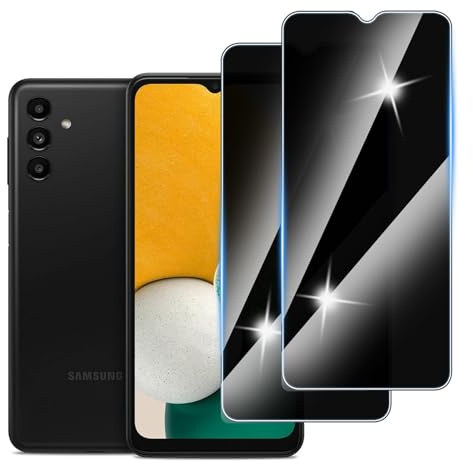 [3 Pièces] Anti-Espion Verre Trempé pour Samsung galaxy A13, Confidentialité Protecteur d'Écran Verre,Anti Rayures, 9H Dureté,Sans Bulles