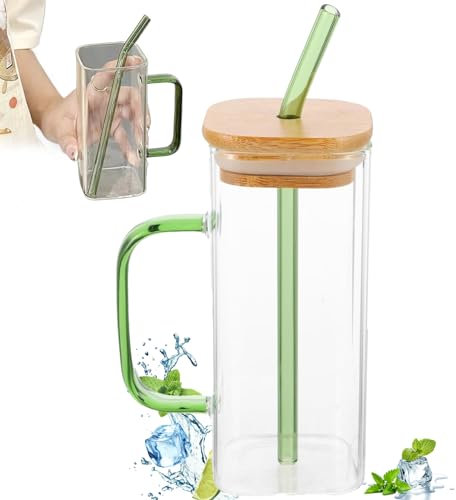 Brocca limpida a strisce 2L con coperchio, brocca bevanda a V-Spout per acqua fredda, succhi e bevande estive