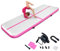 Aufblasbare Air Matte Tumble Track, 3m 4m Tumbling Matte Turnmatte, 10cm hoch rutschfeste Gymnastikmatte für Zuhause, Outdoor, Fitness, Yoga, Training, Cheerleading, Wassersport(Rosa,400x100x10 cm)