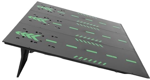 Fafeims RC Car Jump Ramp Stunt Spielset für 1/14 1/24 Ferngesteuertes Auto Hochfestes Material Einfache und Lagerung für Spannende Rennabenteuer (Black)