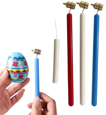 Wachsstifte - Metall Wachsmalstifte, Hochwertig Pysanky Egg Kit, 1 cm Festliches Pysanky-Set zum Dekorieren von Ostereiern | Tragbar Fluid Writer Präzisions-Ausbesserungsfarbe zum Zeichnen von Eierlin