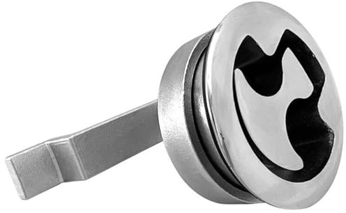 Bodenschloss aus Edelstahl mit Schlüssel/ohne Schlüssel, Zubehör, Wohnmobil, Marine-Hardware, 1 Stück (ohne Schlüssel)