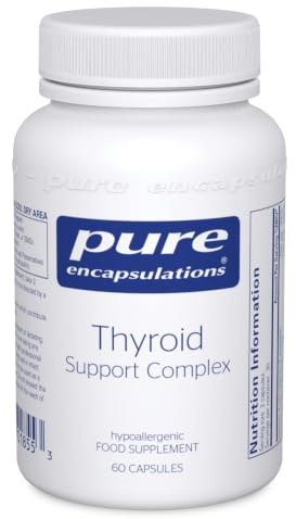 Pure Encapsulations Thyroid Support Complex, 60 Capsules | Thyroid & Energy Support, Vitamin A & C with Iodine, Selenium & Zinc, Supports Normal Thyroid Hormones