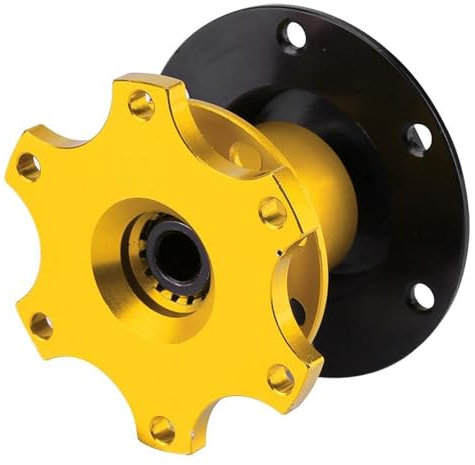 Cubo de volante, kit universal de adaptador de cubo de volante de coche de 6 orificios Adaptador de cubo de liberación rápida para motor Rally