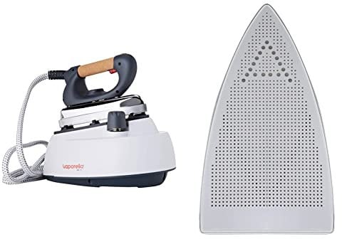 Polti 505 Vaporella Pro Ferro da Stiro a Vapore con Caldaia, Tappo di Sicurezza, 1750 W, 3.5 Bar, senza Regolazione Vapore & PAEU0200 Soletta Anti Lucido Vaporella per Piastra Professionale