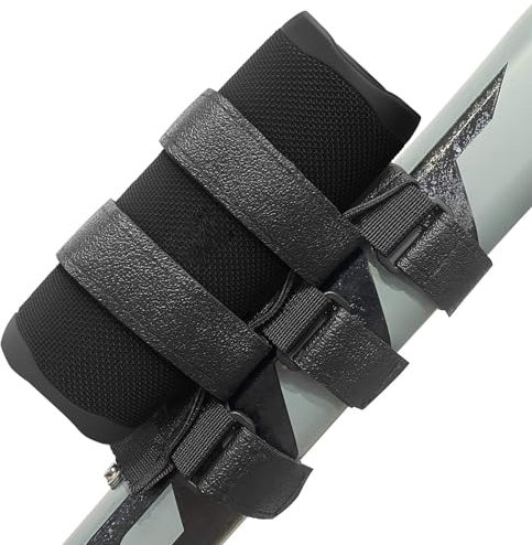 HomeMount Adjustable Bike Speaker Mount - Secure Strap Holder for Bicycle and Golf Cart, Compatible with Most Portable Bluetooth Speakers (double strap)