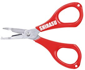 Balzer Shirasu Schere mit Sprengringzange - Angelschere zum Spinnfischen, Schnurschere für Geflechtschnüre & Monoschnüre