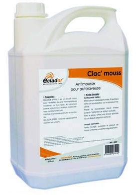Produits et accessoires de nettoyage - Produit ménager entretien maison - Nettoyant - Accessoire de ménage - Antimousse pour autolaveuse - CLAC'MOUSS - Bidon de 5L