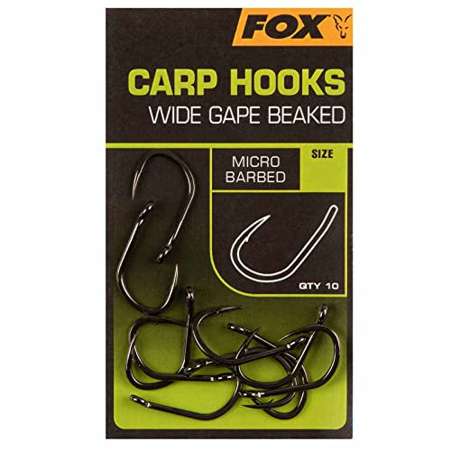 Fox Carp Hooks Wide Gape Size 6