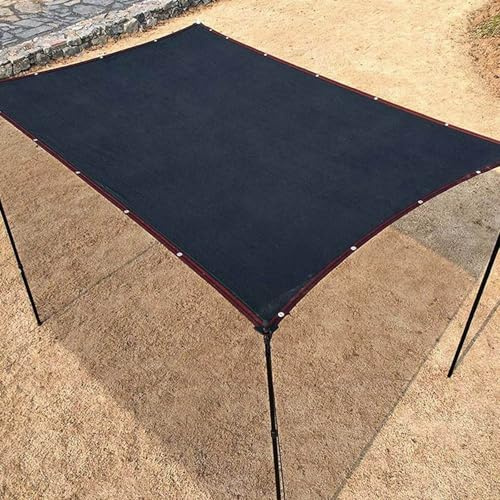 KSQP Voile d'ombrage Rectangulaire 5x5 Filet Ombrage Toile Ombrage Extérieur 3x4 Beige pour Fleurs, Pelouse, Extérieur, Pergola, Terrasse,black-5x5m