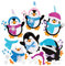 Baker Ross FE788 Pinguin Dekorationen Bastelset - 8 Stück, Weihnachten Dekoration Bastelsets Für Kinder, Kindergeburtstag Basteln, Weihnachtsbastelideen