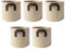 SJDWDX 5 Pack 5 Gallonen Grow Bags Verdickter Stoff Topf Grow Bags mit Griff Kartoffel Pflanzbeutel für Kindergarten Garten und Pflanzen