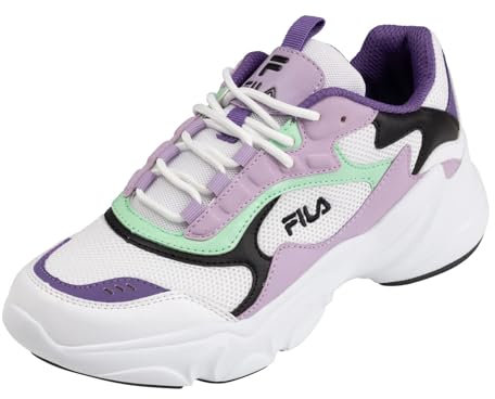 Fila COLLENE CB Wmn, Scarpe da Ginnastica Donna, White-Fair Orchid, 38 EU