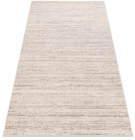 rugsx Wollteppich Angel 7916/52044 Teppich für Wohnzimmer, Schlafzimmer, Büro, Melange beige/grau 80x150 cm
