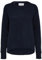 Damen Selected Rundhals Strickpullover Lockerer Feinstrick Wollpullover SLFLULU Sweater