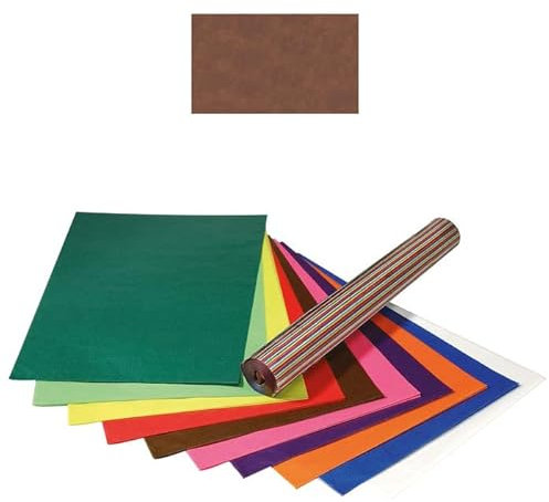 NEU Transparentpapier/Drachenpapier, 35x50 cm, 25 Bogen, Braun