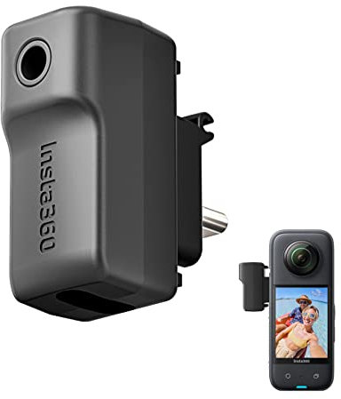 CYNOVA X3 Mic Adapter für Insta360 X3, Support Capture Audio 3.5mm USB-C Port Action Kamera Zubehör