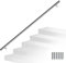 Joparri Handlauf Edelstahl Aussen & Innen 180 cm Ø 42mm Balkongeländer Treppengeländer Geländer Wandhandlauf Wand Treppe mit Wandhalterungen, Montagematerial