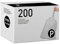 Code P 200 Count Drawstring Trash Bags 1.2 Mil THICK Heavy Duty | White Garbage Can Liners Compatible with simplehuman Code P | 13-16 Gallon / 50-60 Liter Heavy Duty Plastic Trash Bags
